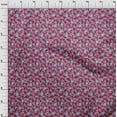 thumbnail image 3 of oneOone Viscose Chiffon Fabric Dot & Flower Floral Decor Fabric Printed BTY 42 Inch Wide, 3 of 4