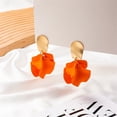 thumbnail image 4 of Boucles d'Oreilles Feuille de Pétale Multicolore Élégantes à la Mode pour Femmes, 4 of 6