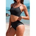 thumbnail image 3 of Set de bikini AI'MAGE con cintura alta para mujer, color negro, talla M, 3 of 6
