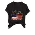 thumbnail image 4 of HEILAU Independence Day Shirts for Women American Flag Graphic Tees V Neck Short Sleeve 2D Print T Shirt Patriotic Tops, 4 of 4