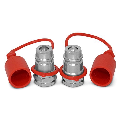 1/2 Ag Hydraulic Quick Connect Female Coupler, Poppet Valve, 3/4-16 1/2 Ag Hydraulic Quick Connect Female Coupler, Poppet Valve, 3/4-16