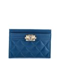 thumbnail image 1 of Pre-Owned CHANEL Boy Card Holder Quilted Lambskin By Rebag, 1 of 7