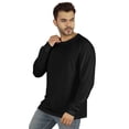 thumbnail image 2 of Inkmeso Men's Cotton Long Sleeve T-shirt Basic Crew Neck Shirt, 2 of 6