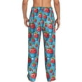 thumbnail image 7 of Salouo Cute Strawberry Flower Pot Print Pajama Pants for Men, Lounge Pants Elastic Waistband Casual Men's sleepwear Loungewear Sleep Pajama Pant -Large, 7 of 7