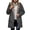 Dark Gray, variant on Jane Wardrobe Lined Hooded Parka Coat for Women, Zip Up Long Sleeve with Pockets, Mid Length Fall Winter Outerwear, 1 Piece, S-XXL, Plus Size Friendly