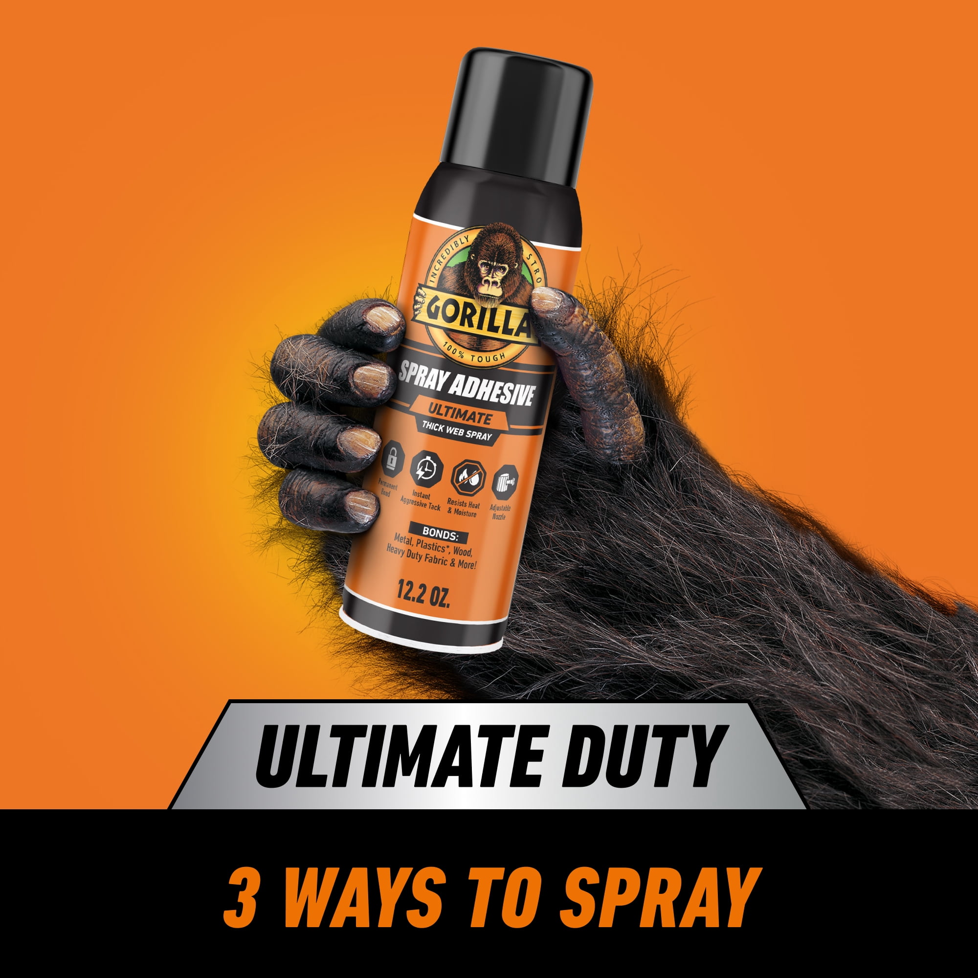 Gorilla Glue HD Contact Adhesive Spray 12.2oz Can Recommended Surface: Hardware