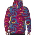 thumbnail image 7 of Lsque Colorful Snake Pattern Casual Men's Hoodie,Hooded Sweatshirt with Kangaroo Pocket,Pullover Hoodie-4X-Large, 7 of 7