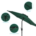 thumbnail image 4 of CHYVARY 7.5 FT Patio Outdoor Shade Table Market Umbrella with Tilt Button for Deck, Garden and Pool, Dark Green, 4 of 8