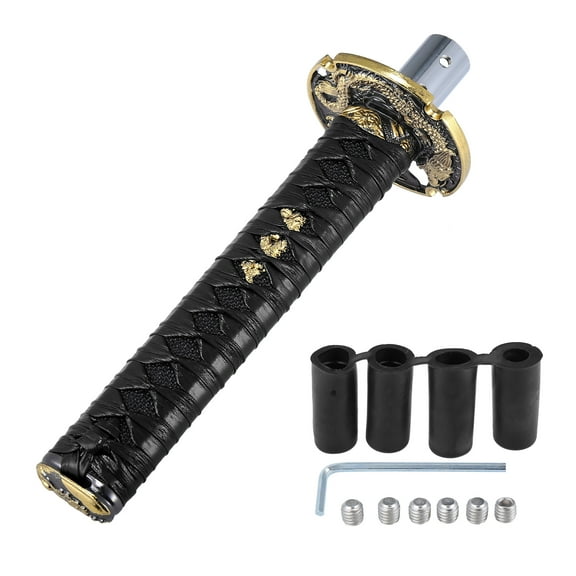 20cm Gear Shifter Lever Shift Knob Classic Braided Pattern for Most Manual Car Automatic Car Black