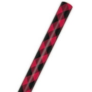 Hallmark Recyclable Christmas Wrapping Paper with Cutlines on Reverse (1 Roll: 80 Square Feet) Red and Black Buffalo Plaid