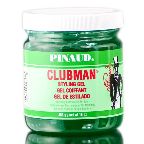 Clubman Pinaud Styling Gel Jar - 16oz (upc: 070066027921) - Pack of 1 with Sleek Comb