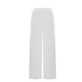 thumbnail image 5 of Simua Women's Solid Color Glitter Silver Thread Wide Leg Pants Elastic Waist Polyester Casual Trousers S-XXL Sparkle Party Daily Commute Pants, 5 of 9