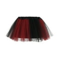 thumbnail image 4 of ZHOUCHANKIDS 4 Layers Tutu for Toddler Girls Kids Carnival Princess Puffy Tulle Dance Skirt Birthday Party Red 3-8Years, 4 of 7
