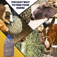 thumbnail image 6 of Kwik Pets Heavy Duty Hay Bags for Horses, Goats, Cows, Donkeys, Made from Durable Nylon Rope, 42" Hay Bag Size & 1.75" Slow Feeding Holes, Hay Nets for Horses with 6 Months Warranty. Purple Color, 6 of 6
