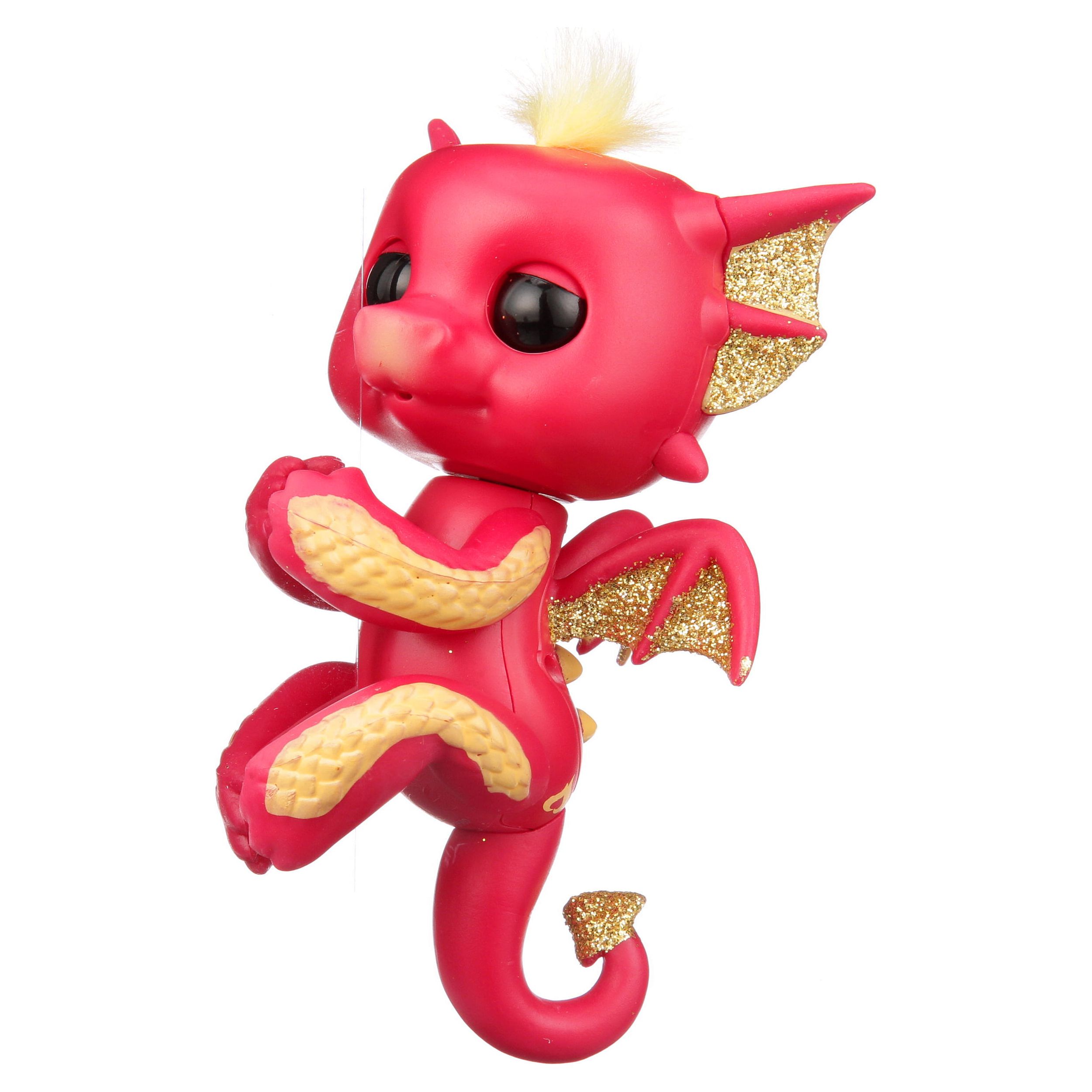 Fingerlings - Interactive Baby Dragon - Ruby (Red & Gold) - Interactive Baby Collectible Pet By WowWee - image 3 of 5