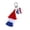 A, variant on 4th of July Tassel Keychain for Women, Patriotic USA 250th Anniversary Key Chain with Flag Charm, Red White Blue US Pride Accessories for Purses and Gifts