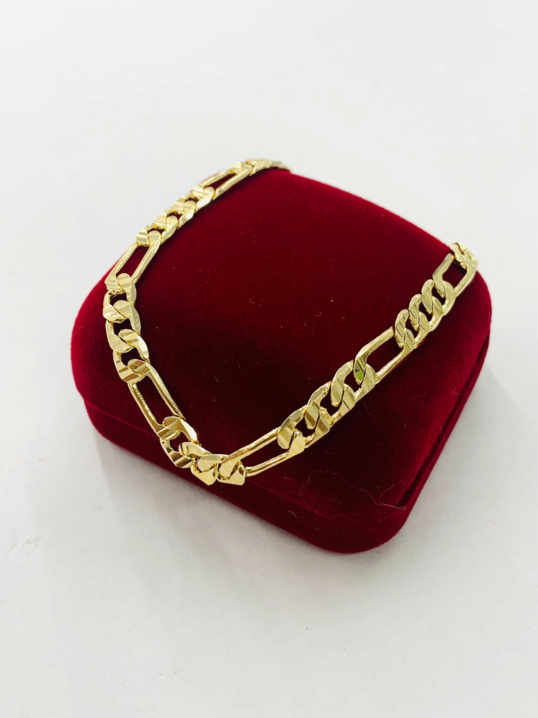 Men's Mariner Link, Cuban Link Bracelet, Figaro Link 14K Gold Filled Bracelet  Men's Jewelry / Pulsera para Hombre Oro Laminado Cuban Link, Figaro Link,  Mariner Link 