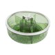 thumbnail image 3 of Bandeja para servir con tapa y base giratoria de 5 compartimentos. Platos para aperitivos. Verde, 3 of 9