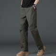 thumbnail image 5 of Zshosam Men's Casual Pants Lightweight Stretch Slim Fit Pants with Pockets(AG,L), 5 of 6