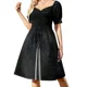 thumbnail image 2 of Vestido de manga corta con velas Kwanzaa Kinara, vestido largo para fiesta de graduación, vestidos de noche de verano para mujer., 2 of 7