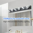 thumbnail image 6 of 45" Black Led Vanity Light - 6-Light Dimmable Bathroom Mirror Fixture Five, 6 of 10