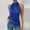 Blue, variant on Women’s Sequin Tops Sparkly Sleeveless Glitter Party Tank Summer Fashion Halter Shirts ,Red,L