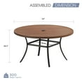 thumbnail image 4 of Vicllax 9-Piece Outdoor Patio Dining Set Wicker Rattan Chairs with Metal Frame and Steel Round Table, 4 of 7