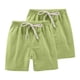 thumbnail image 1 of Odeerbi 2-13 Años Para Niños Niñas 2 Pcs Summer Cotton Linen Shorts Entrenamiento de Deportes Deportivos Atletismo Shorts Sólidos de Color Sólido, 1 of 6