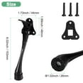 thumbnail image 3 of Uxcell 1-Pack Topes de Puerta, Tope de Puerta de Caída de Aleación de Aluminio de 6 Pulgadas con Altura Ajustable [Negro], 3 of 7