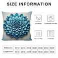 thumbnail image 5 of Throw Pillow Covers Decorative Flower Accent Pillow Cases Aesthetic Cute Cushion Pillowcase for Girls Couch Bed Living Room Chair Bedroom Light Blue, 5 of 5