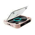thumbnail image 1 of Guardoinrt Compact Audio Music Player With Rechargeable Battery And LCD Screen Home Entertainment Purposes CD Player FM Radio Port Pink 135x135x25mm, 1 of 6