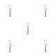 thumbnail image 1 of Greeniant Paquete de 10 pines de conector de pesca de acero inoxidable, rodamiento de anzuelo portátil a presión, aparejos de anzuelo para profesional Type2 NO2 Greeniant  CBP493737, 1 of 4