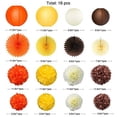 thumbnail image 2 of Orange Party Decorations Kit Yellow Orange Brown Paper Hanging Fans Lanterns Flowers Pom Pom with 3D Butterfly Leaves Garland for Wedding Bridal Shower Birthday Fall Autumn Thanksgiving Party Supplies, 2 of 3