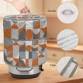 thumbnail image 2 of Nordic Retro Pressure Cooker Cover Orange Grey Geometric Abstract Art Dust Cover for Kitchen Appliances with Top Handle & Storage Pockets, Fits 8 Quart Instant Pot, Air Fryer, Crock Pot, 2 of 9