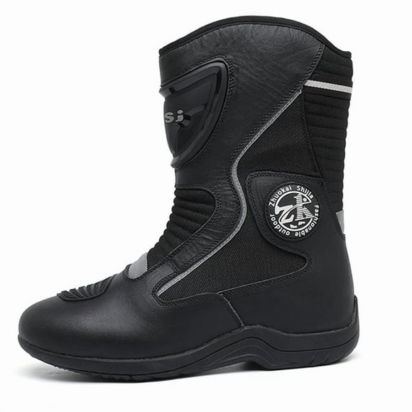 Botas de moto elegantes: diseño clásico, cómodas y transpirables, adecuadas tanto para desplazamientos diarios como para conducción informal.,Negro,44