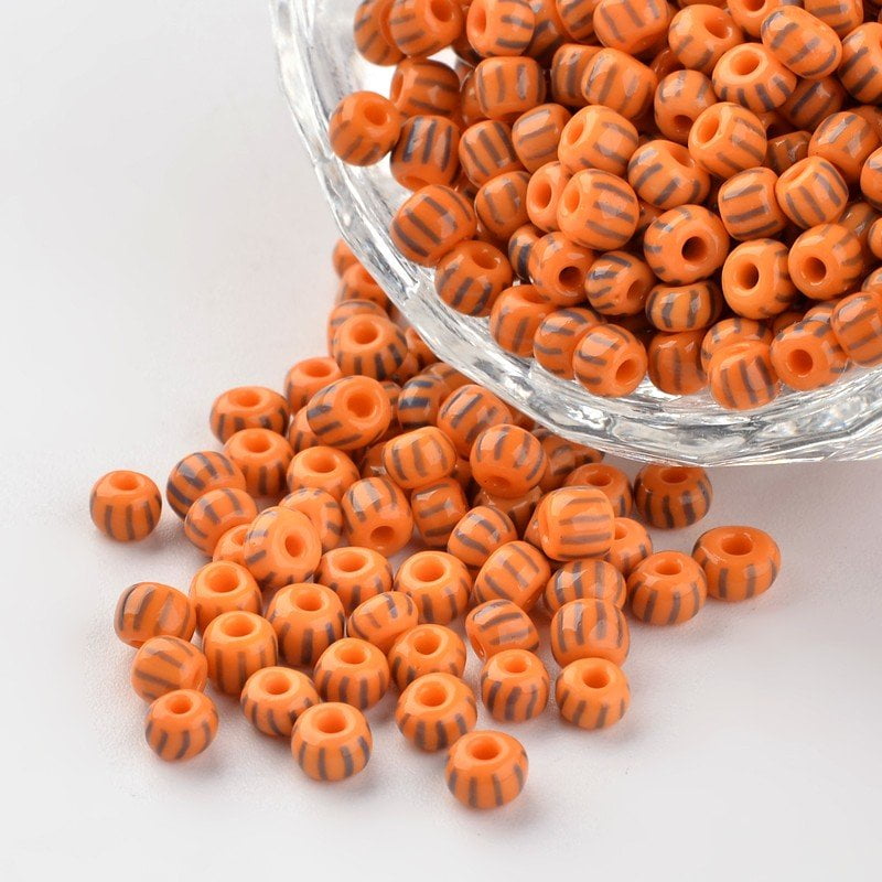 6/0 Opaque Colours Seep Glass Beads Round Seed Beads Mixed Color 3.5~4x2.5~3mm Hole: 0.5mm about 5500pcs/450g
