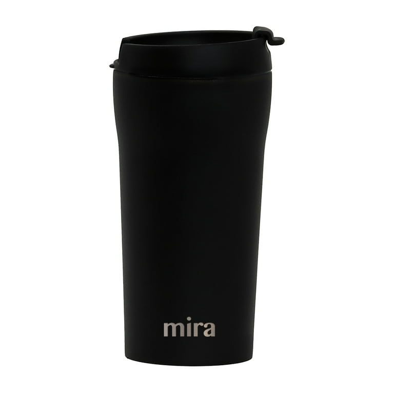 Travel Coffee Mug 12 oz Insulated with Flip Lid Thermos Stainless