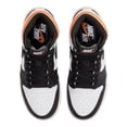 thumbnail image 4 of Nike Unisex Jordan Air 1 High Retro (GS) Sneaker, Kids, White/Electro Orange/Black, 4Y M US, 4 of 8