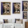 thumbnail image 4 of Designart "Boxer'S Punching Bag Workout" Boxing Wall Decor, 4 of 7