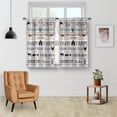 thumbnail image 5 of Rustic Farmhouse Kitchen Curtains 2 Panels, Vintage Farm Animal Sign Window Drapes, Country Market Decor for Kitchen, 28"W x 40"L, 5 of 5