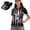 Black American Flag Eagle Print, variant on Gold Glitter Women's Golf Shirt and Sun Visor Hat Set Short Sleeve Quick Dry Moisture Wicking UV Protection Adjustable Sun Visor for Golf Tennis Outdoor Sports