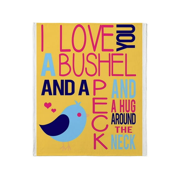 CafePress - A Bushel & A Peck Throw Blanket - Soft Fleece Throw Blanket, 50"x60" for All Ages