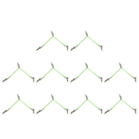 ROZYARD 10Pcs Luminously Tube AntiTangle Boom With Snap Tube Balance Connectors Tackle
