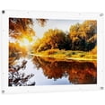 thumbnail image 2 of 8.5x14 inch magnetic  frame with chrome standoffs for wall mounting and removable  front, full frame size is 12.5x18 inches (magnet-109-8.5x14-69-1), 2 of 2