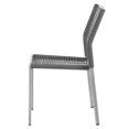 thumbnail image 2 of Source Furniture Avalon Aluminum Frame Patio Dining Side Chair in Charcoal Rope, 2 of 2