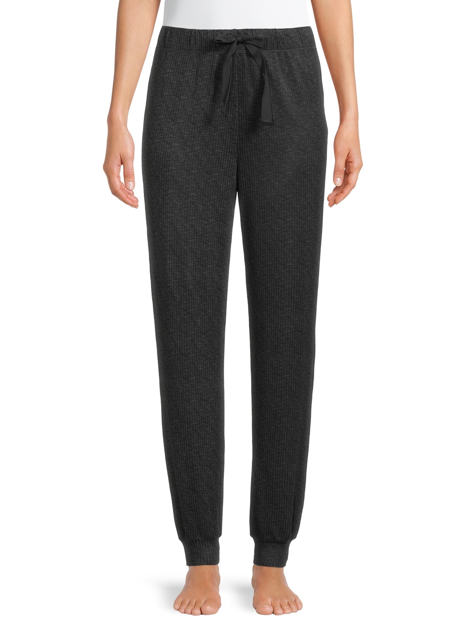 Jaclyn Womenâs Ribbed Sleep Joggers with Drawstring - Walmart.com