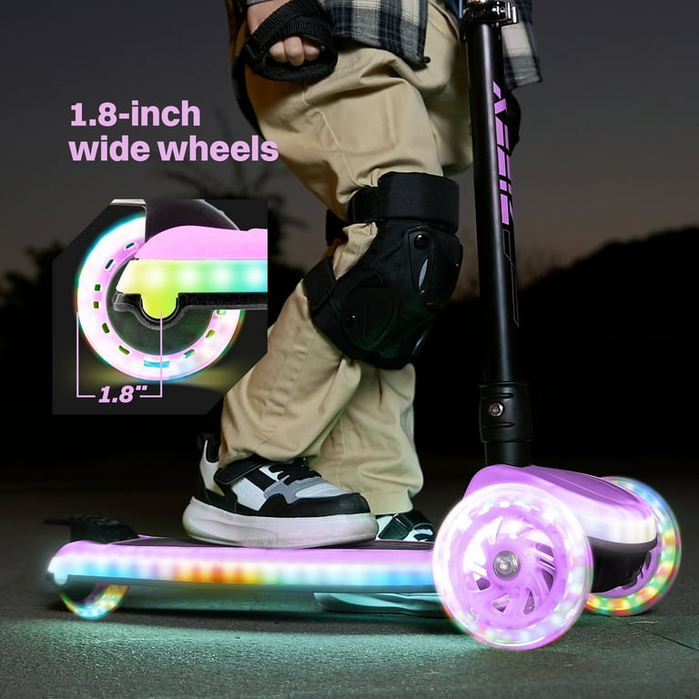 ZIFFY 3-Wheel Light-Up Kids Scooter, 4 Adjustable Height