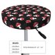 thumbnail image 4 of Balery Cartoon Mushroom Fundas de asiento para taburete de bar redondo de tela de terciopelo ajustables que protegen de arañazos y manchas para sillas de 14 a 17 pulgadas.-13 inch, 4 of 7