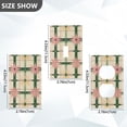 thumbnail image 7 of Yayeee Blank Wall Plate Cover 1-Gang 4.5"x2.7" Home Unused Decorative Outlet, Retro Green Stars, 7 of 7