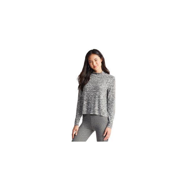Aeropostale Womens Marled LS Pajama Sleep T-shirt, Gris, XS